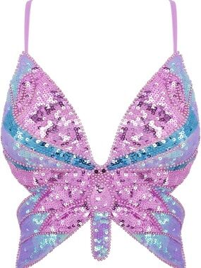 NWT Lilac Butterfly Festival top